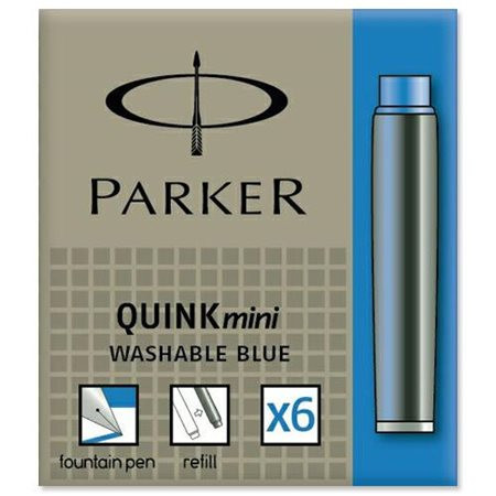 Töltőtoll patron, rövid, PARKER Royal, kék (ICPTPRK)