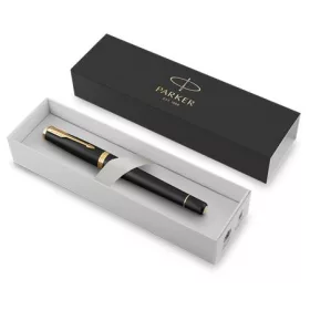   Töltőtoll, arany színű klip, matt fekete színű tolltest, PARKER Royal Urban Twist (ICPUT02)