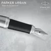 Töltőtoll, ezüst színű klip, rozsdamentes csiszolt tolltest, PARKER Royal Urban Twist (ICPUT03)