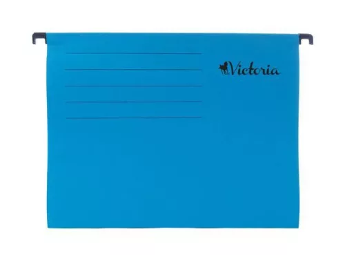 Függőmappa, karton, A4, VICTORIA OFFICE, kék (IDFK)