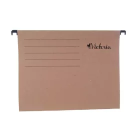 Függőmappa, karton, A4, VICTORIA OFFICE, natúr (IDFNA)