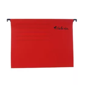 Függőmappa, karton, A4, VICTORIA OFFICE, piros (IDFP)