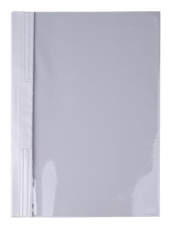 Gyorsfűző, kemény hátlappal, PVC, A4, VICTORIA OFFICE, fehér (IDGYVK02)