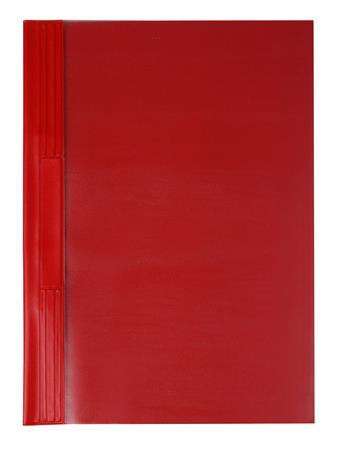 Gyorsfűző, kemény hátlappal, PVC, A4, VICTORIA OFFICE, piros (IDGYVK04)