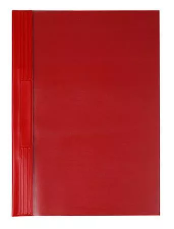 Gyorsfűző, kemény hátlappal, PVC, A4, VICTORIA OFFICE, piros (IDGYVK04)