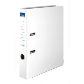   Iratrendező, 50 mm, A4, PP/karton, élvédő sínnel, VICTORIA OFFICE, Basic, fehér (IDI50F)