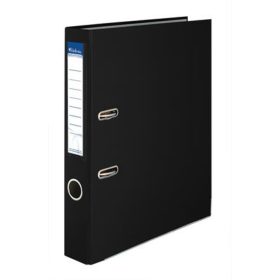   Iratrendező, 50 mm, A4, PP/karton, élvédő sínnel, VICTORIA OFFICE, Basic, fekete (IDI50FK)