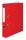 Iratrendező, 50 mm, A4, PP/karton, élvédő sínnel, VICTORIA OFFICE, Basic, piros (IDI50P)