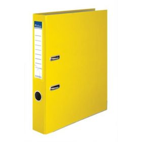   Iratrendező, 50 mm, A4, PP/karton, élvédő sínnel, VICTORIA OFFICE, Basic, sárga (IDI50S)