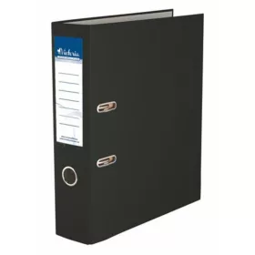   Iratrendező, 75 mm, A4, PP/karton, VICTORIA OFFICE, Basic, fekete (IDI75FKN)