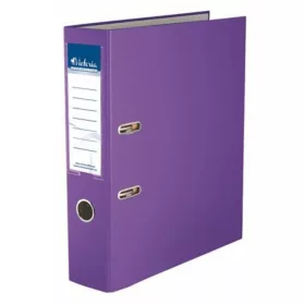  Iratrendező, 75 mm, A4, PP/karton, VICTORIA OFFICE, Basic, lila (IDI75LN)