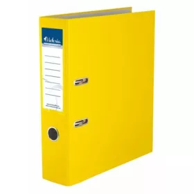   Iratrendező, 75 mm, A4, PP/karton, VICTORIA OFFICE, Basic, sárga (IDI75SN)
