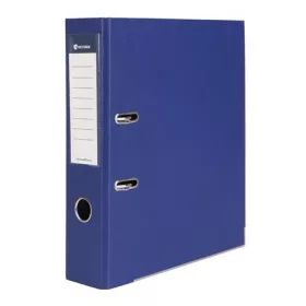   Iratrendező, 75 mm, A4, PP/karton, élvédő sínnel, VICTORIA OFFICE, Basic, tengerészkék (IDI75TK)