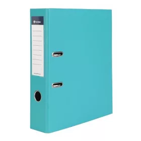   Iratrendező, 75 mm, A4, PP/karton, VICTORIA OFFICE, Basic, türkiz (IDI75TN)