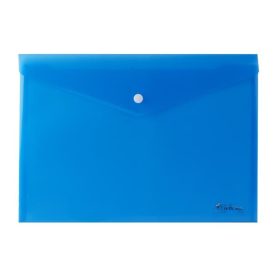   Irattartó tasak, A4, PP, patentos, VICTORIA OFFICE, kék (IDITA4K)