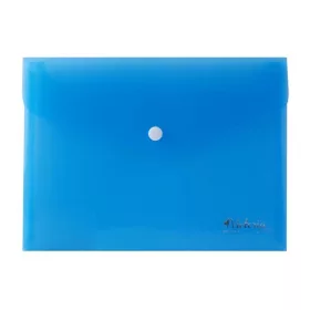   Irattartó tasak, A5, PP, patentos, VICTORIA OFFICE, kék (IDITA5K)