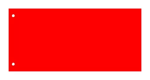 Elválasztócsík, karton, VICTORIA OFFICE, piros (IDPCS06)