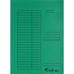 Gyorsfűző, karton, A4, VICTORIA OFFICE, zöld (IDPGY03)