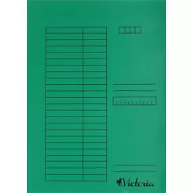 Gyorsfűző, karton, A4, VICTORIA OFFICE, zöld (IDPGY03)