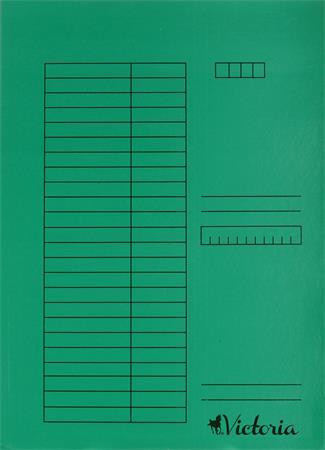 Gyorsfűző, karton, A4, VICTORIA OFFICE, zöld (IDPGY03)