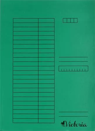 Gyorsfűző, karton, A4, VICTORIA OFFICE, zöld (IDPGY03)