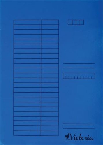 Gyorsfűző, karton, A4, VICTORIA OFFICE, kék (IDPGY04)