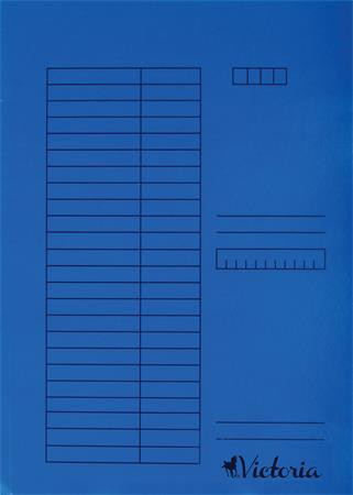 Gyorsfűző, karton, A4, VICTORIA OFFICE, kék (IDPGY04)