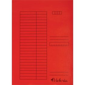 Gyorsfűző, karton, A4, VICTORIA OFFICE, piros (IDPGY07)