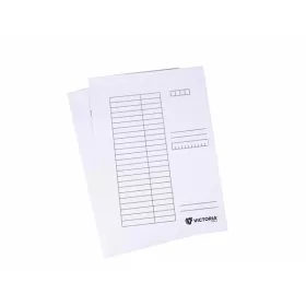   Pólyás dosszié, karton, A4, VICTORIA OFFICE, fehér (IDPI01)