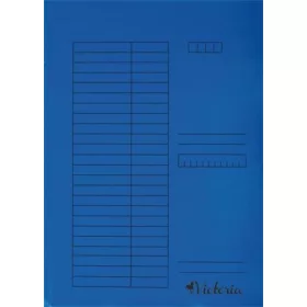   Pólyás dosszié, karton, A4, VICTORIA OFFICE, kék (IDPI04)