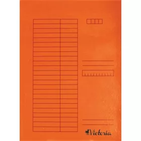   Pólyás dosszié, karton, A4, VICTORIA OFFICE, narancs (IDPI06)
