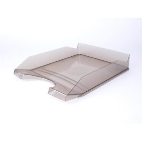   Irattálca, műanyag, VICTORIA OFFICE, áttetsző füstszínű (IDTAF)