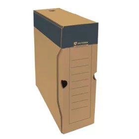  Archiválódoboz, A4, 100 mm, karton, VICTORIA OFFICE, natúr (IDVAD10N)