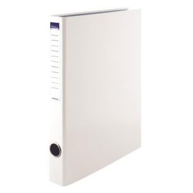   Gyűrűs könyv, 2 gyűrű, 35 mm, A4, PP/karton, VICTORIA OFFICE, fehér (IDVGY01)