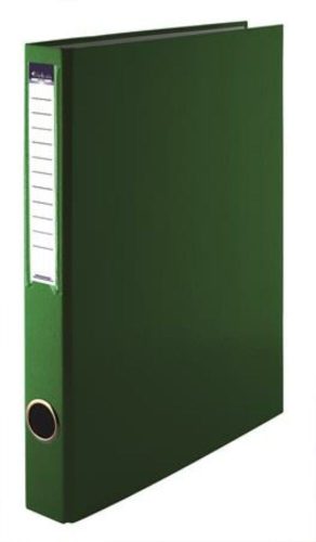Gyűrűs könyv, 4 gyűrű, 35 mm, A4, PP/karton, VICTORIA OFFICE, zöld (IDVGY10)