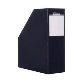 Iratpapucs, karton, 90 mm, VICTORIA OFFICE, fekete (IDVPFK)