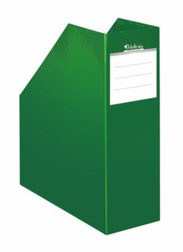Iratpapucs, karton, 90 mm, VICTORIA OFFICE, Premium, zöld (IDVPFZ)