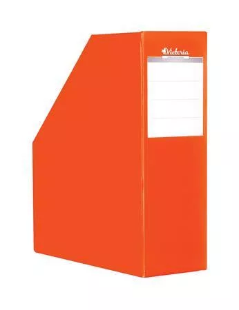 Iratpapucs, karton, 90 mm, VICTORIA OFFICE, narancs (IDVPN)