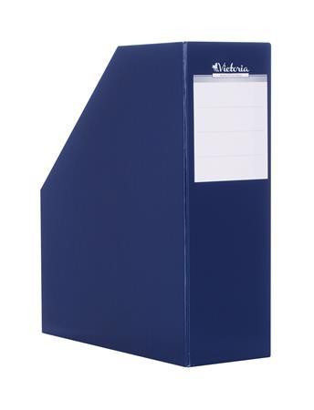 Iratpapucs, karton, 90 mm, VICTORIA OFFICE, sötétkék (IDVPSK)