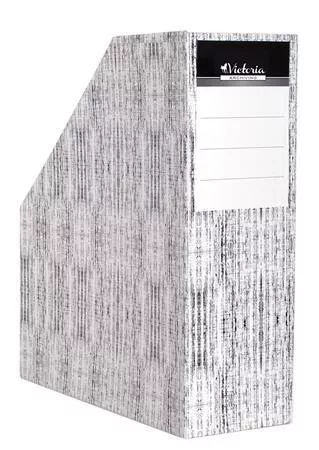 Iratpapucs, karton, 90 mm, VICTORIA OFFICE, Textil (IDVPT)