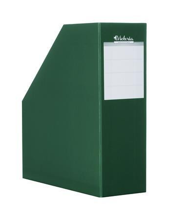 Iratpapucs, karton, 90 mm, VICTORIA OFFICE, zöld (IDVPZ)