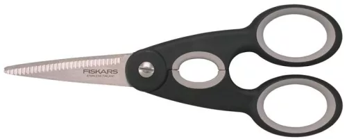 Olló, konyhai, 22 cm FISKARS Functional ReNew, fekete (IF1003034)