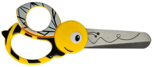 Olló, óvodai, 13 cm, FISKARS, méhecske (IF1003747)