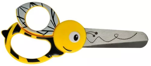 Olló, óvodai, 13 cm, FISKARS, méhecske (IF1003747)