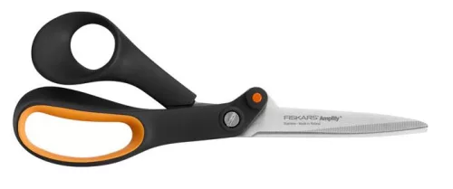 Olló, barkács, 21 cm, FISKARS Amplify, fekete (IF1020224)