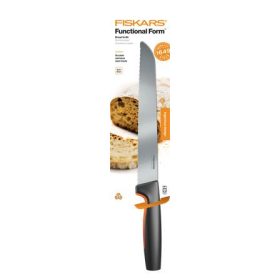   Kenyérvágókés, 21 cm, FISKARS Functional Form fekete (IF1057538)