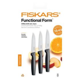   Késkészlet, általános, 11 cm, FISKARS Functional Form fekete (IF1057563)