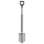 Ásó, hegyes, FISKARS Ergonomic™, szürke (IF1067511)