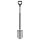 Ásó, hegyes, FISKARS Ergonomic™, szürke (IF1067511)