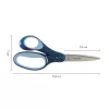 Olló, iskolai, 18 cm, balkezes, FISKARS, csillámos kék (IF1067862)